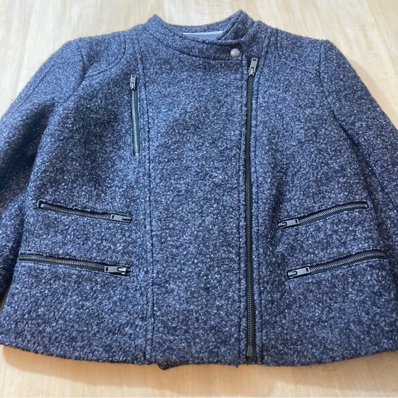 Banana Republic Gray Boucle Wool Blend Jacket - Picture 3 of 9